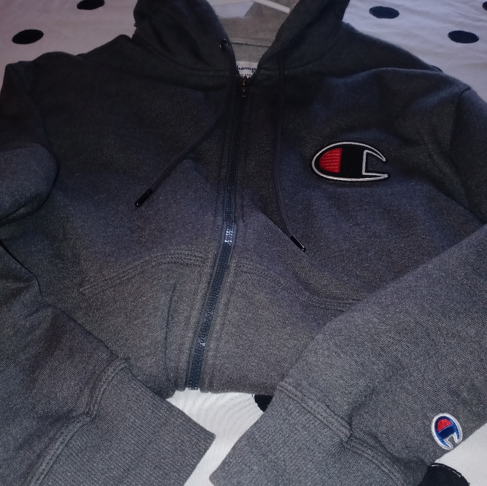 Champion dark gray hoodie